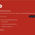 Chrome hoće da zna zašto želite da preuzmete potencijalno rizičan fajl