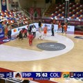 Strašan pad Slovenca na meču FMP - Cedevita Olimpija (video)