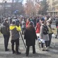 Skup podrške studentskim blokadama kod Rektorata u Novom Sadu