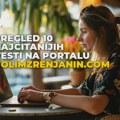 Pregled 10 najčitanijih vesti na portalu volimzrenjanin.com koje su obeležile proteklu nedelju u Zrenjaninu! Najčitanije u…