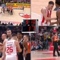 Nasrtali jedni na druge! Večiti derbi Crvena zvezda - Partizan obeležio sukob košarkaša (video)