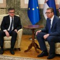 Vučić se sastao sa Lajčakom u okviru posete Briselu