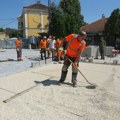 Završni radovi na uređenju platoa ispred zelene pijace „Centar“
