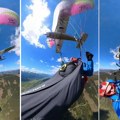 VIDEO: Avion pocepao paraglajder, pilotkinja se dva minuta borila za život