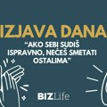 Izjava dana: „Ako sebi sudiš ispravno, nećeš smetati ostalima“