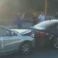 Kod Vrčina lančani sudar pet automobila: Usporen saobraćaj, stvaraju se kolone