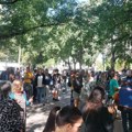 Протест испред суда у Новом Саду у знак подршке студенту Богдану Јовичићу