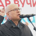 Vučević, Mićin i Maja Gojković na protestu protiv policije u Novom Sadu, jedan policajac suspendovan