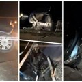 Automobil probio ogradu i ostao da visi sa nadvožnjaka Nesreća u Vladimircima (video/foto)