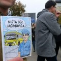 FOTO: U toku protest podrške autoprevozniku Jaćimoviću