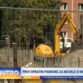 Prvi spratni parking za bicikle u Novom Sadu VIDEO