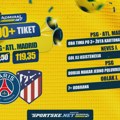 AdmiralBet 100+ tiket - Neveš, Oblak, PSŽ dobija barem jedno poluvreme za kvotu 119,35