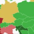 (Mapa) Svi gledaju ovu neobičnu kartu Evrope: Srbija u zelenom, a Francuska, Italija i Britanija u crvenom