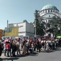 Pojas Presvete Bogorodice ispraćen iz Hrama Svetog Save na Svetu Goru