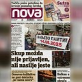 "Nova" piše: "Skup možda nije prijavljen, ali nasilje jeste"