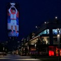 Kula Beograd obasjana Novakovim likom: Najjača čestitka na najvećem LED ekranu u gradu