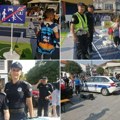 Važan čas za osnovce o bezbednosti u saobraćaju: Vranjska policija na gradskim ulicama brine o najmlađim učesnicima (foto)