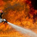 U toku gašenje požara u fabrici za preradu drveta u Vologodskoj oblasti
