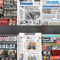 Naslovne strane sutrašnjih novina: Prelistavanje štampe za subotu, 1. novembar 2025. godine
