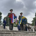 Ambasada Ukrajine kod spomenika Menora u plamenu obeležila godišnjicu pobede u II svetskom ratu