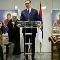 Vučić: Donošenje Pojasa Presvete Bogorodice ogromna čast, ali i nada za Srbiju