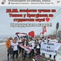 „Trčim za studente“: u subotu štafetno trčanje od Takova do Kragujevca