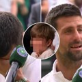 Novak video sina i zaplakao! Slomio se posle finala i samo mahnuo voditeljki - pune oči suza! (foto)