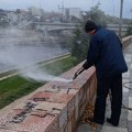 Uklonjeni grafiti sa nacističkim simbolima duž niškog keja