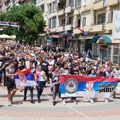 Protestna šetnja u Kosovskoj Mitrovici u znak podrske Milunu Lunetu Milenkoviću