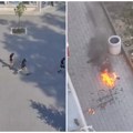 Šokantne scene u bačkoj palanci! Grupa maskiranih muškaraca trči i baca Molotovljev koktel Za sobom ostavljaju haos, nose…