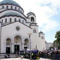 Ispraćaj Pojasa Presvete Bogorodice iz Hrama Svetog Save u manastir Vatoped