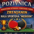 Drugo humanitarno Otvoreno prvenstvo Zrenjanina za veterane u stonom tenisu Humanitarni turnir