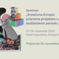 NAJAVA: Trodnevni seminar Kreativne Evrope – Naučite kako da pripremite i realizujete projekat! Seminar Kreativne Evrope