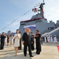 Uspelo, iz drugog puta; Kim prisustvovao ceremoniji porinuća moćnog razarača FOTO