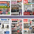 Naslovne strane današnjih novina: Prelistavanje štampe za sredu, 8. oktobar 2025. godine