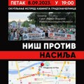 Nišlije sutra ponovo šetaju protiv nasilja, tema protesta problemi u obrazovanju i JKP Direkcija za javni prevoz
