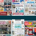 Naslovne strane sutrašnjih novina: Prelistavanje štampe za nedelju, 18. januar 2026. godine