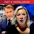 Makron: Pariz uz Ukrajinu; Zaharova: Pogledaj slike dece iz Starobeljska, videćeš da finansiraš terorizam