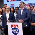 Vučić u izbornom štabu SNS-a: Ulazi se u novu eru, imate otvoren mandat za sve što ste tražili od naroda