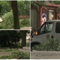 Olujni vetar rušio sve pred sobom! Snažno nevreme pogodilo Vranje u gradskom parku oborena stabla, slomljene grabe RHMZ…