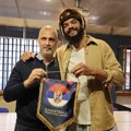 NBA zvezda Žoakim Noa pre "večitog derbija" posetio Kuću košarke