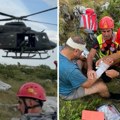 Spasioci na Durmitoru u akciji: Velika akcija spasavanja nemačkog planinara, helikopter vojske dizao povređenog sa Struge