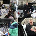(Video, foto) Novosađani u humanitarnoj akciji: paketići za decu u Svratištu