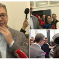 Predsednik u Pančevu dočekan gromoglasnim aplauzom. Krenuo u obilazak centra za dualno obrazovanje, razgovarao i sa učenikom…