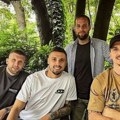 Ibrahimović sa balkancima u Beogradu: Ante Rebić, Rade Krunić i Zlatan, fali samo Nada Topčagić (foto)