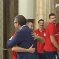 Aleksa napravio šou na prijemu kod Vučića: Čak se i ozbiljni Jokić smejao kad je video zagrljaj